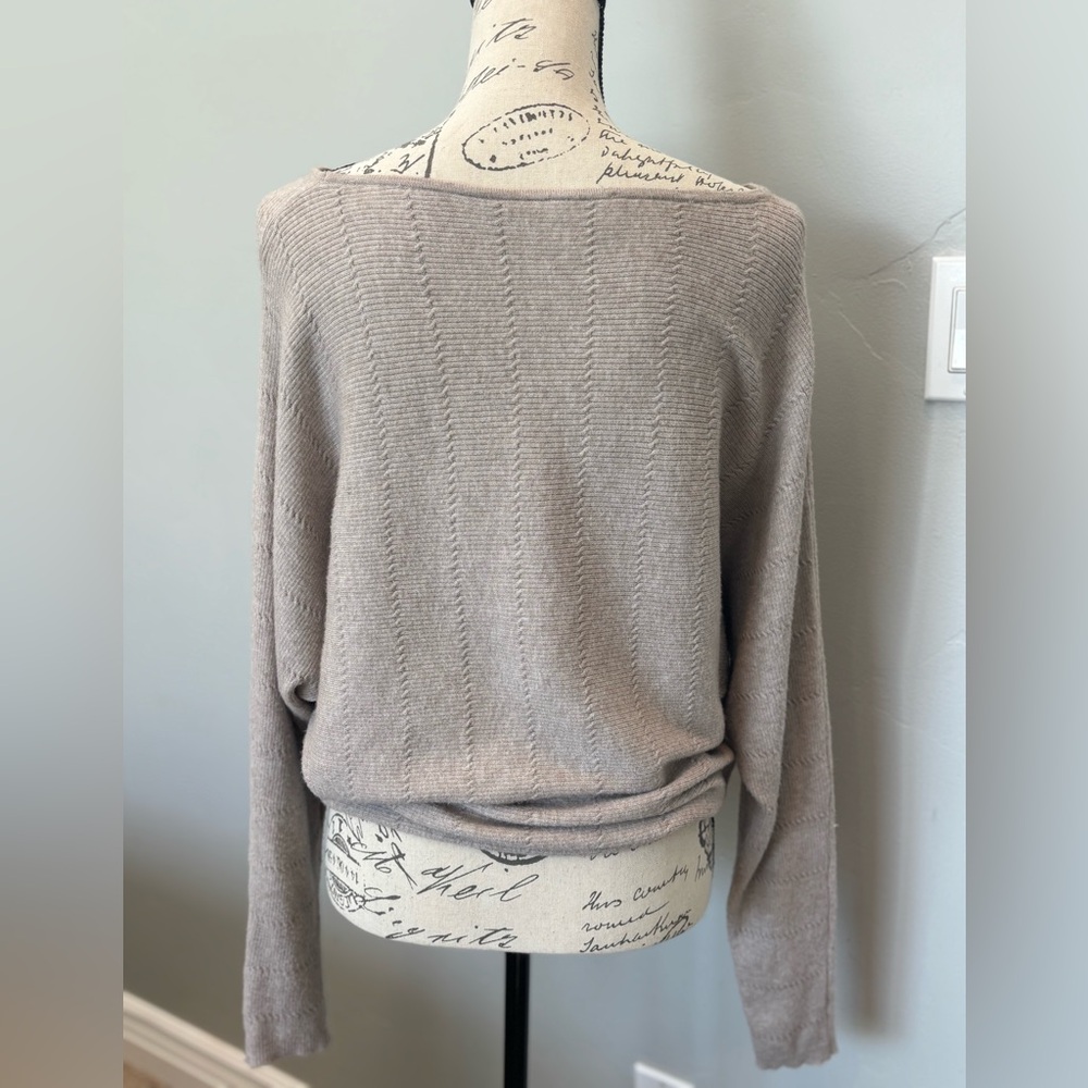 Cyrus Taupe Soft Knit Top